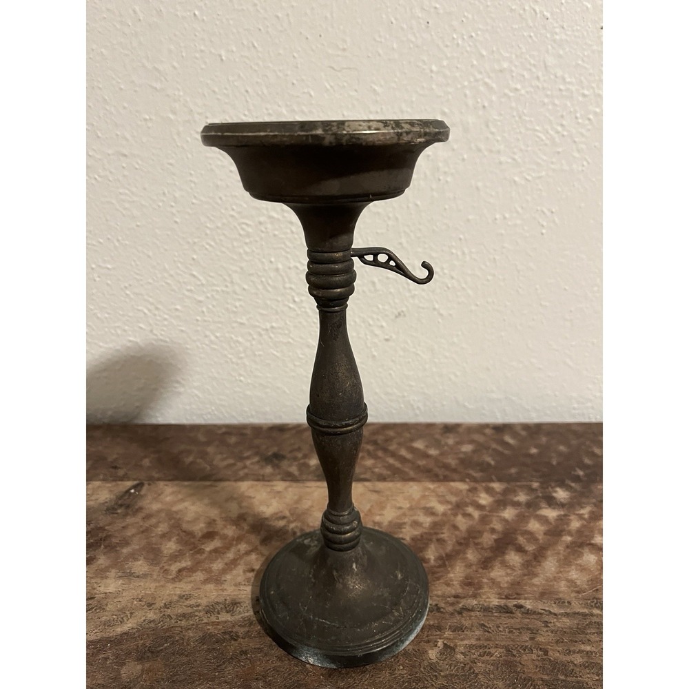 Vintage Godinger Silver plate Candlestick With Hook‎ 9.75"